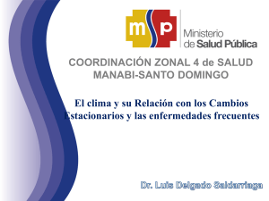 Salud y Clima – Dr. Luis Delgado – MSP