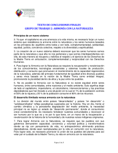 armonía con la naturaleza