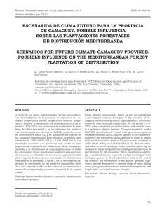escenarios De clima fuTuro para la provincia De camagüey. posible