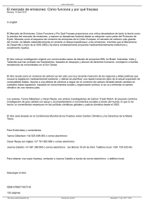 El mercado de emisiones: C&oacute;mo funciona y por qu&eacute; fracasa