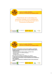 Calculadora emisiones evitadas con la reutilizaci&oacute;n (AERESS)