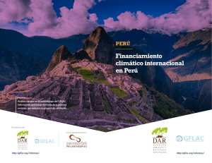 Financiamiento climático internacional en Perú