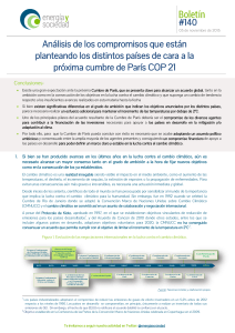 Análisis de los compromisos que están planteando los distintos