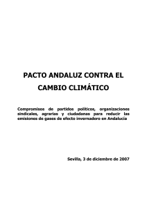 pacto andaluz contra el cambio climático