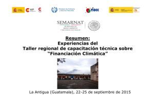 dia 1 taller regional financiación climática