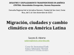 Migración, ciudades y cambio climático en América Latina