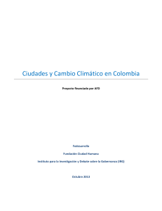 Ciudades y Cambio Climático en Colombia