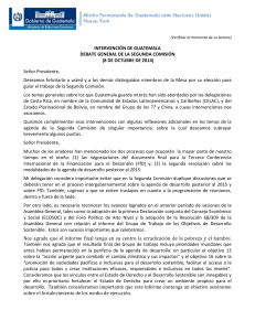 Intervención - Guatemala en las Naciones Unidas