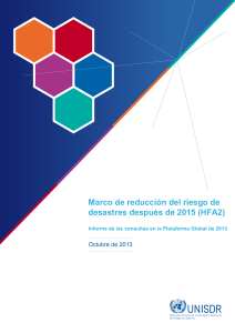 Marco de reducción del riesgo de desastres después de 2015 (HFA2)