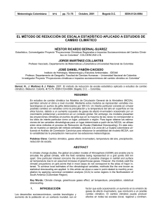 El método de reducción de escala estadístico