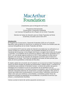 Lineamientos para la Otorgaci&oacute;n de Fondos Programas