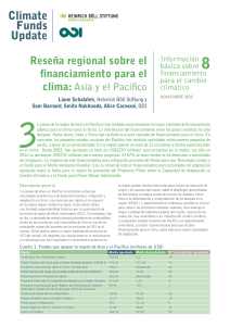 Climate finance regional briefing: Asia and the Pacific