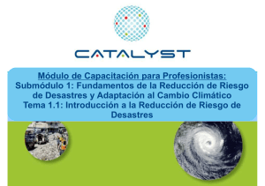 Fundamentos de la Reducci&oacute;n de Riesgo de Desastres y