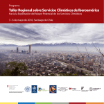 Taller Regional sobre Servicios Climáticos de Iberoamérica
