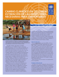 cambio climático en colombia: estimación de las