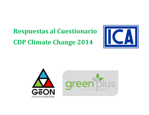 Respuestas al cuestionario CDP 2014