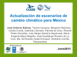 Actualización de escenarios de Cambio Climático para México