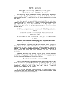 Cambio Climático