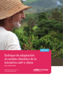Enfoque de adaptación al cambio climático de la iniciativa café y clima