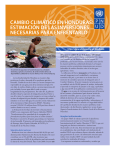 CAMBIO CLIMÁTICO EN HONDURAS: ESTIMACIÓN DE LAS