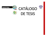 catalogo de tesis - Universidad Autónoma de Baja California Sur