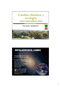 Cambio climático y ecología