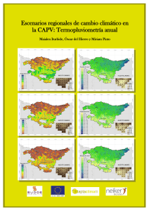 Escenarios regionales de cambio climático en la CAPV