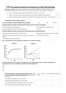 (PRE) Encuesta voluntaria y anónima para el Taller World Climate