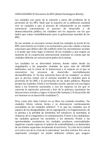 CONCLUSIONES IV Encuentro de BPG (Rafael Domínguez Martín