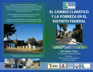 el cambio climático y la pobreza en el distrito federal