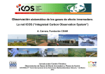 Proyecto ICOS Integrated Carbon Observation System