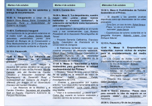Programa III Foro para la Sostenibilidad del Pirineo.