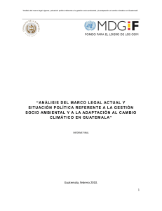 &ldquo;AN&Aacute;LISIS DEL MARCO LEGAL ACTUAL Y SITUACI&Oacute;N POL&Iacute;TICA