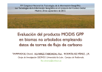 M. Flor Álvarez. Evaluación del producto Modis GPP en
