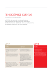 Rendición de cuentas - Memoria Anual 2014