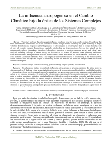 La influencia antropogénica en el Cambio Climático bajo la óptica