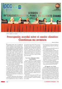 Preocupación mundial sobre el cambio climático