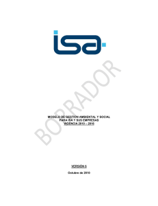 MODELO DE GESTION AMBIENTAL Y SOCIAL DEL