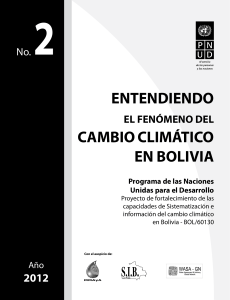 ENTENDIENDO CAMBIO CLIMÁTICO EN BOLIVIA