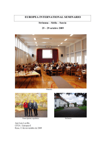 1&ordm; Seminario general &ldquo;Cambio clim&aacute;tico y