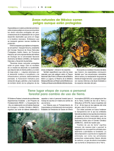 &Aacute;reas naturales de M&eacute;xico corren peligro aunque est&eacute;n protegidas
