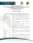 Declaración de San Salvador III Foro Consultivo Regional de