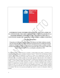 anteproyecto de contribución nacional tentativa (indc) en el contexto