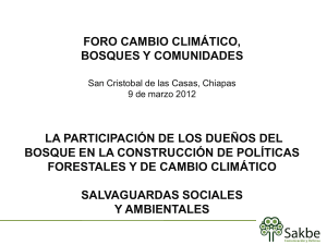 Diapositiva 1 - Consejo Civil Mexicano para la Silvicultura Sostenible