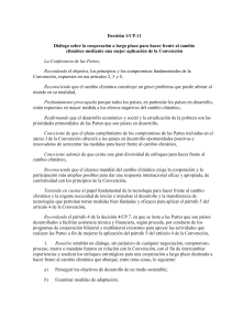 Decisi&oacute;n 1/CP.11 Di&aacute;logo sobre la cooperaci&oacute;n a largo plazo para
