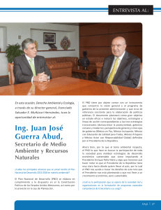 Ing. Juan José Guerra Abud, Secretario de Medio Ambiente y