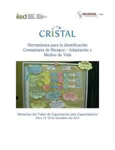Herramienta para la identificación Comunitaria de Riesgos