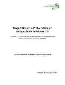 Diagnóstico de la Problemática de Mitigación de Emisiones GEI