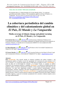 La cobertura periodística del cambio