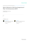 Book of Abstracts of the First Symposium of Plant
